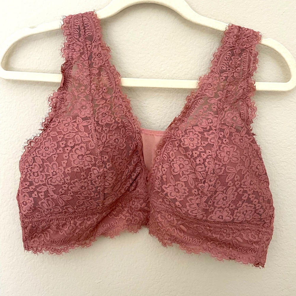 Aerie Blush Bralette with removable cups